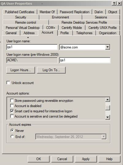 active directory smart card is required for interactive logon|Enforcing Smart Card Authentication .